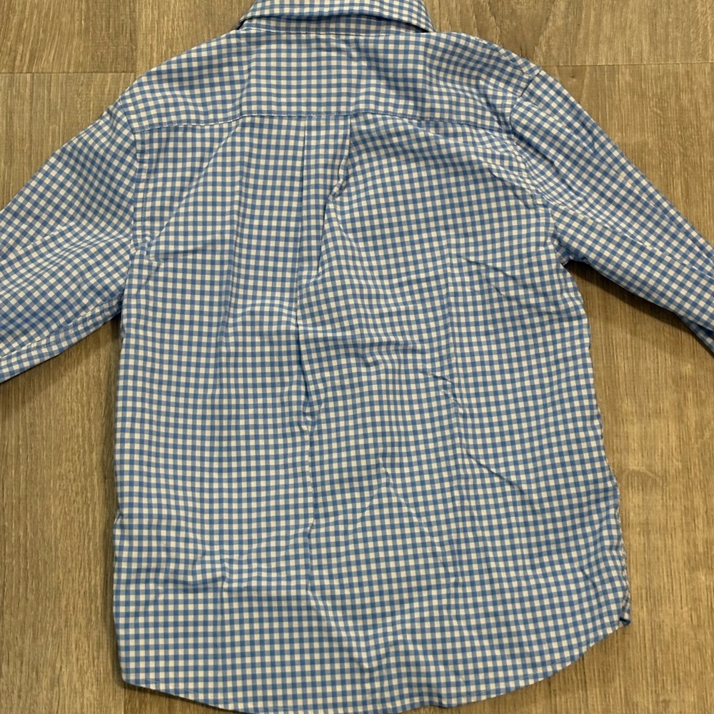 Vineyard Vines Blue Checkered Kids Button Down Shirt - Picture 4 of 4